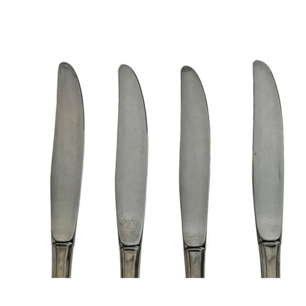 4 Oneida Community‎ SPRING ROSE Stainless Knives 9 Inch Betty Crocker Knife VTG
